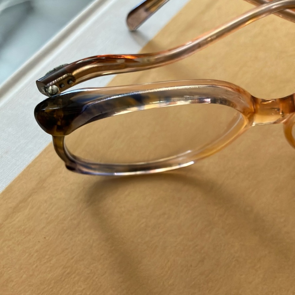 Vintage 70s 80s DVF Gradient Brown Glasses eyeglasses frames - Picture 10 of 16